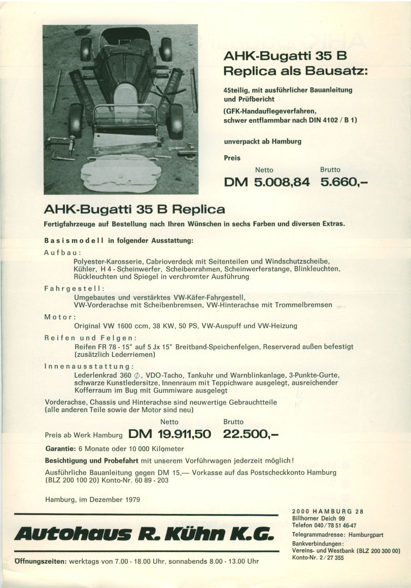 AHK Bugatti brochure